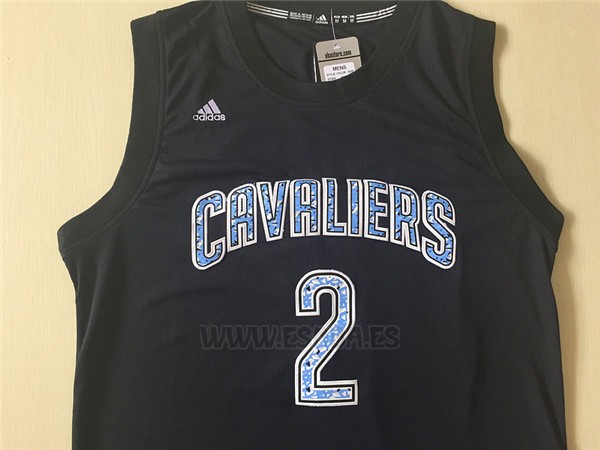 Camiseta Diamonds Editon Cleveland Cavaliers Kyrie Irving #2 Negro
